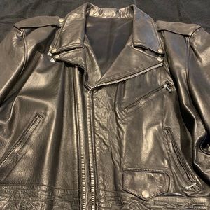 Vintage Indian Embossed motorcycle leather jacket